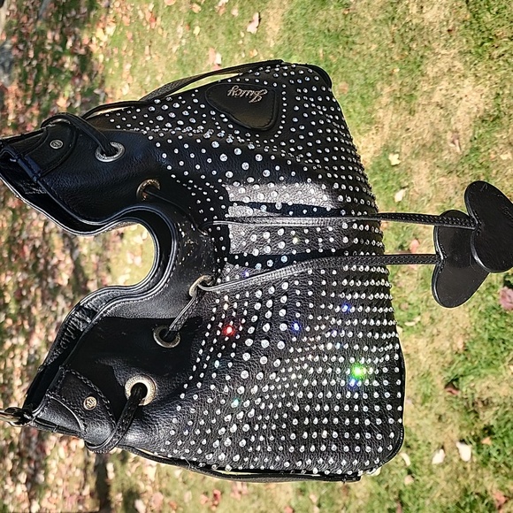 Juicy Couture Handbags - Rare 💎Vintage Leather Juicy Couture Bling Crystal Bag!